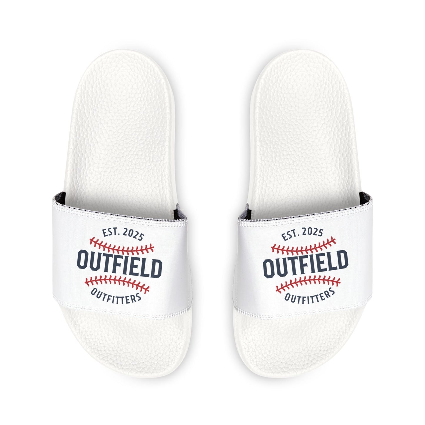 Youth Baseball Slide Sandals, Fun Summer Footwear, Removable-Strap Slides, Kid's Sports Sandals, Great for Playdates and Vacations