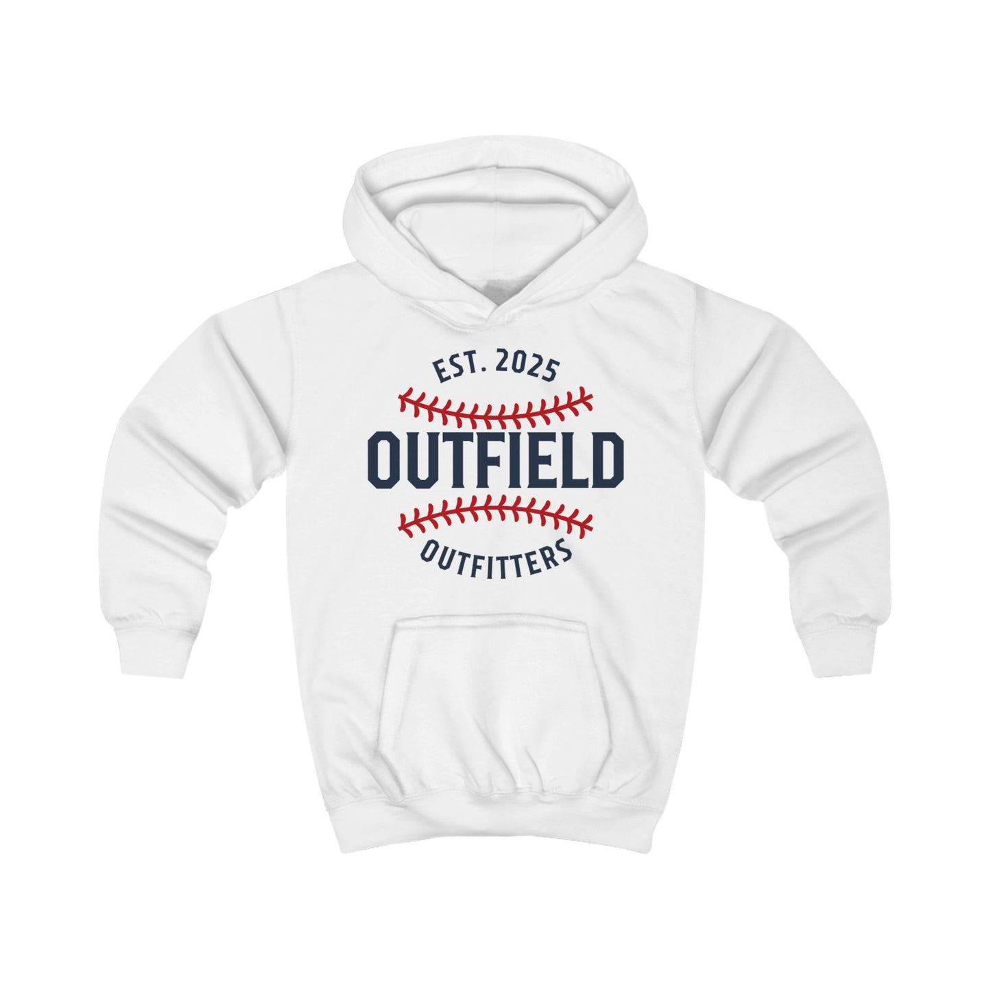 Outfield Outfitters Kids Hoodie | Cool Baseball Sweatshirt, Perfect for Sports Events, Youth Gift, & Everyday Wear