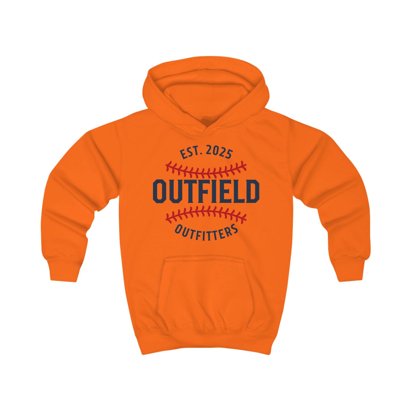Outfield Outfitters Kids Hoodie | Cool Baseball Sweatshirt, Perfect for Sports Events, Youth Gift, & Everyday Wear