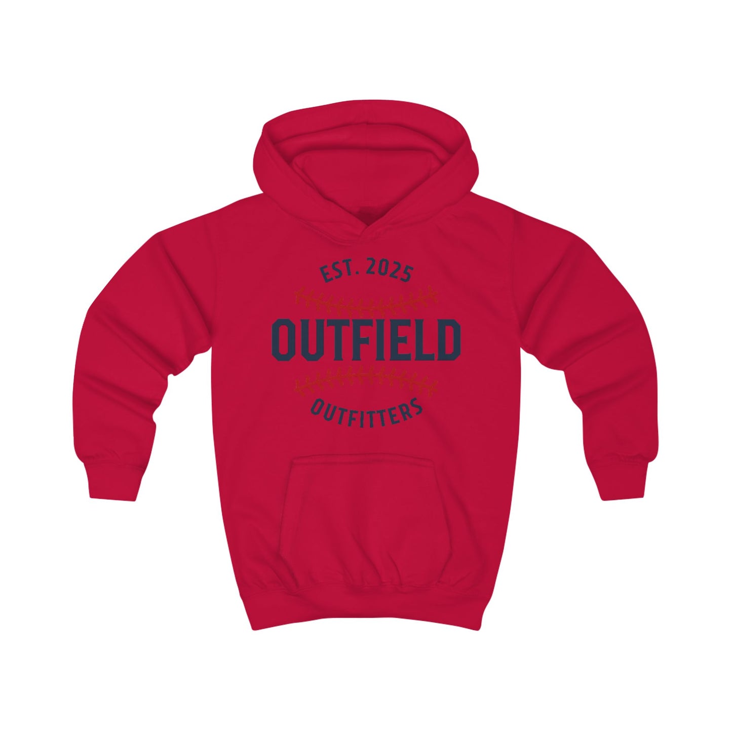Outfield Outfitters Kids Hoodie | Cool Baseball Sweatshirt, Perfect for Sports Events, Youth Gift, & Everyday Wear