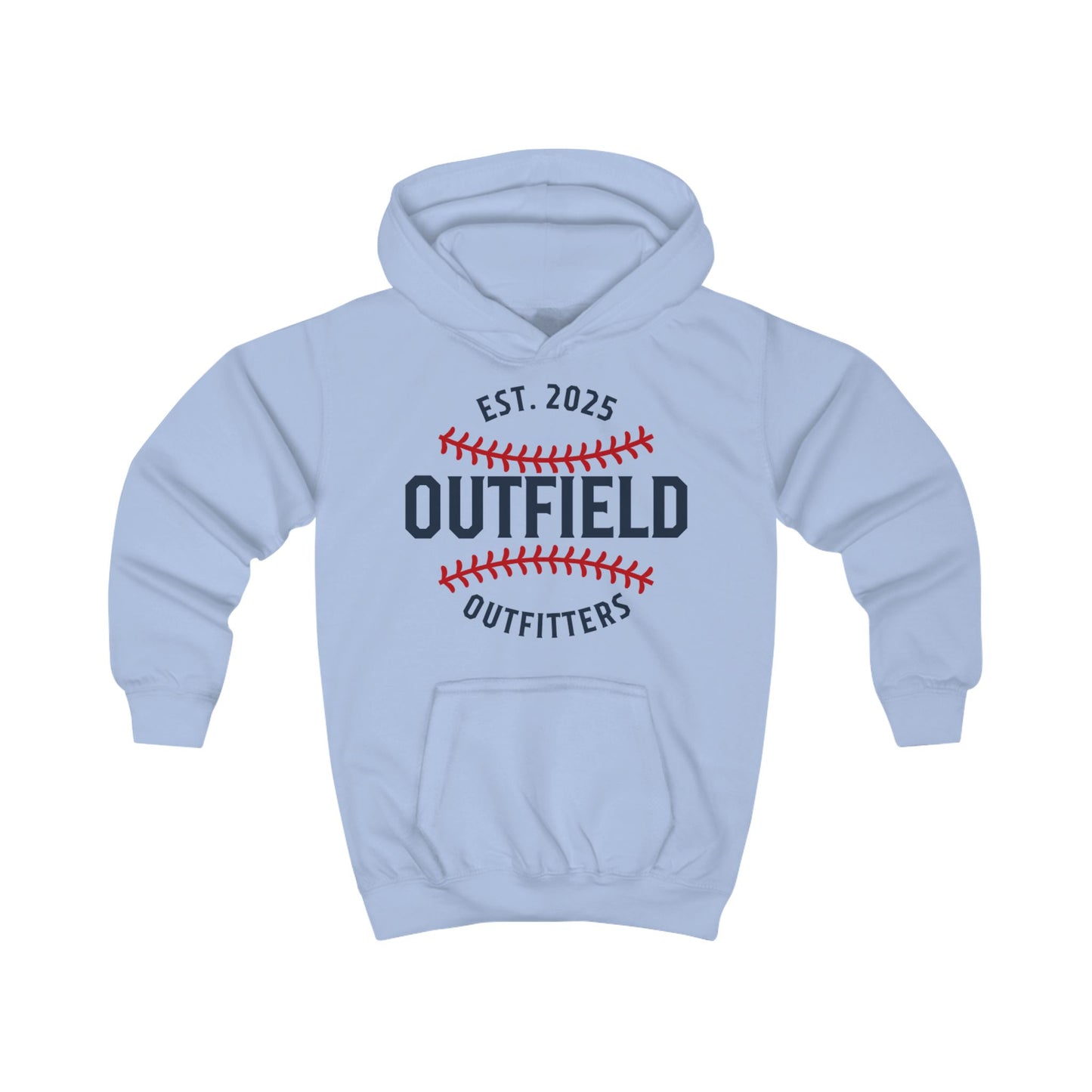 Outfield Outfitters Kids Hoodie | Cool Baseball Sweatshirt, Perfect for Sports Events, Youth Gift, & Everyday Wear