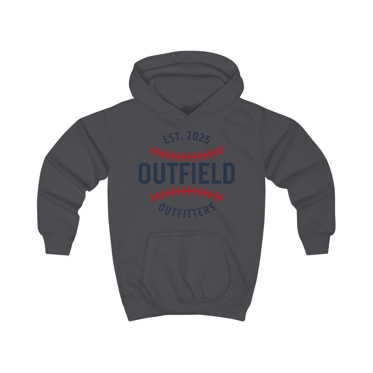 Outfield Outfitters Kids Hoodie | Cool Baseball Sweatshirt, Perfect for Sports Events, Youth Gift, & Everyday Wear