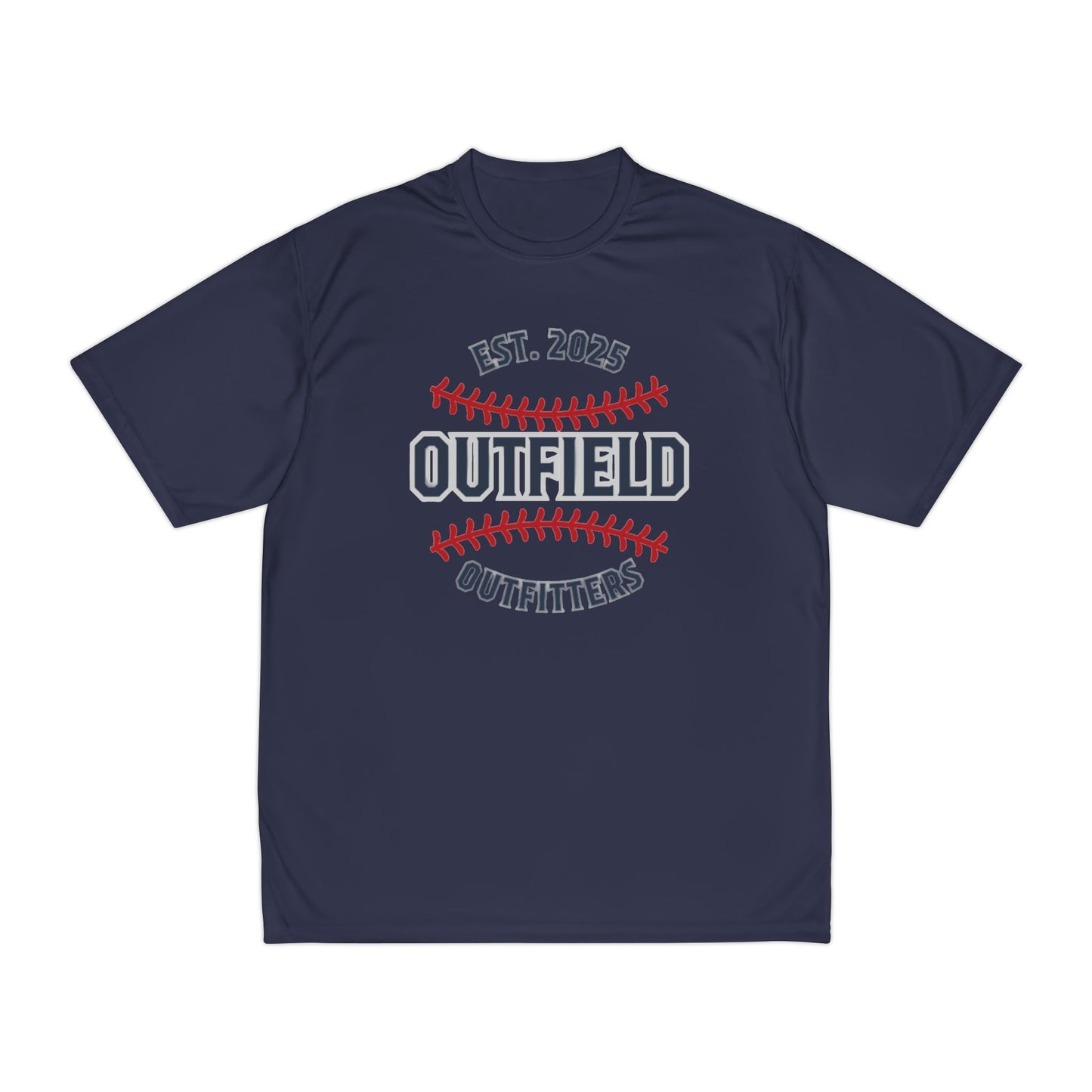 Men's Outfield Performance T-Shirt - Perfect for Sports, Workout, Exercise, Team Events, Baseball Fans