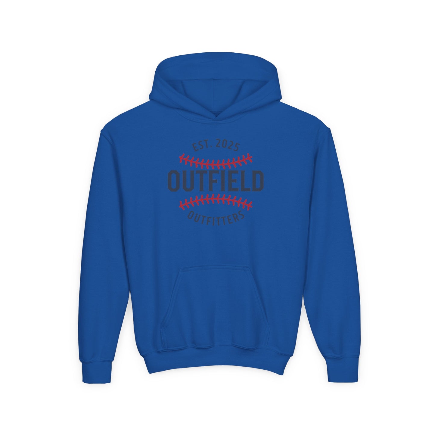 Outfield Outfitters Youth Hoodie, Baseball Sweatshirt, Sports Gift for Kids, Athletic Apparel, Team Spirit Wear