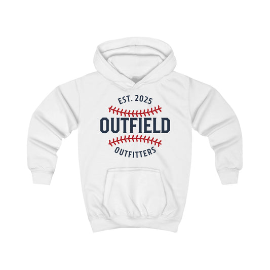 Outfield Outfitters Kids Hoodie | Cool Baseball Sweatshirt, Perfect for Sports Events, Youth Gift, & Everyday Wear
