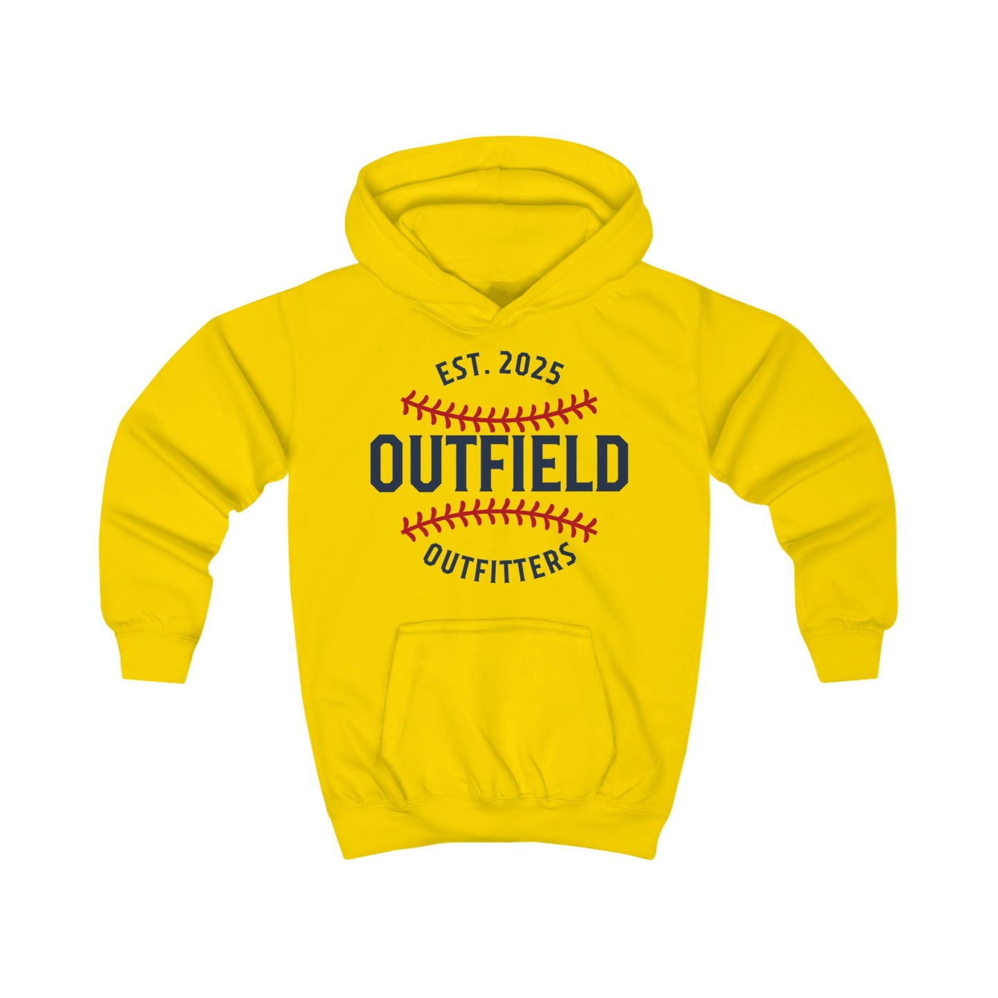 Outfield Outfitters Kids Hoodie | Cool Baseball Sweatshirt, Perfect for Sports Events, Youth Gift, & Everyday Wear
