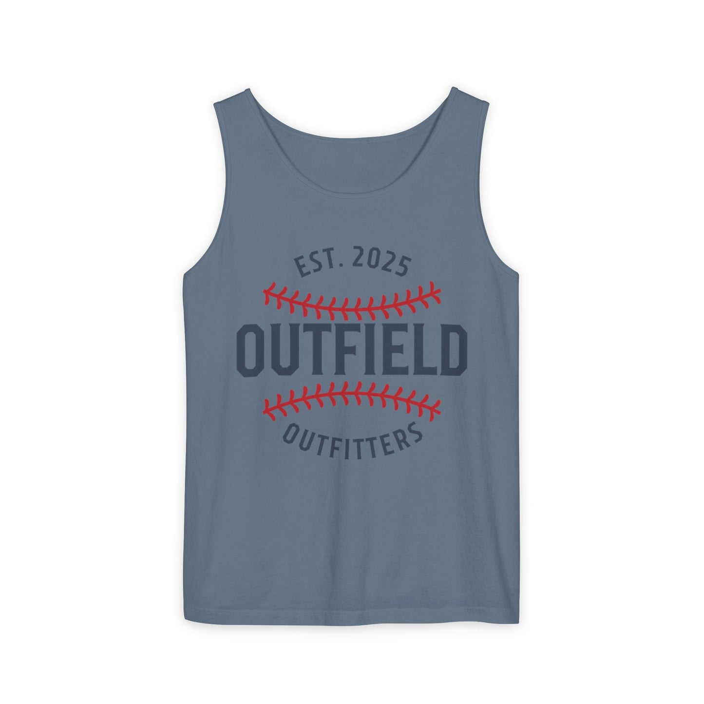 Baseball-Themed Unisex Tank Top - Outfield Outfitters, Casual Summer Apparel, Gift for Sports Lovers, Summer Wardrobe Essential, [...]