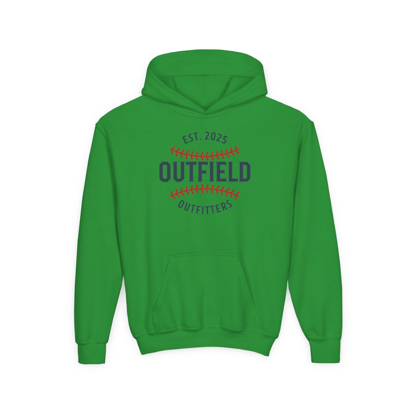 Outfield Outfitters Youth Hoodie, Baseball Sweatshirt, Sports Gift for Kids, Athletic Apparel, Team Spirit Wear