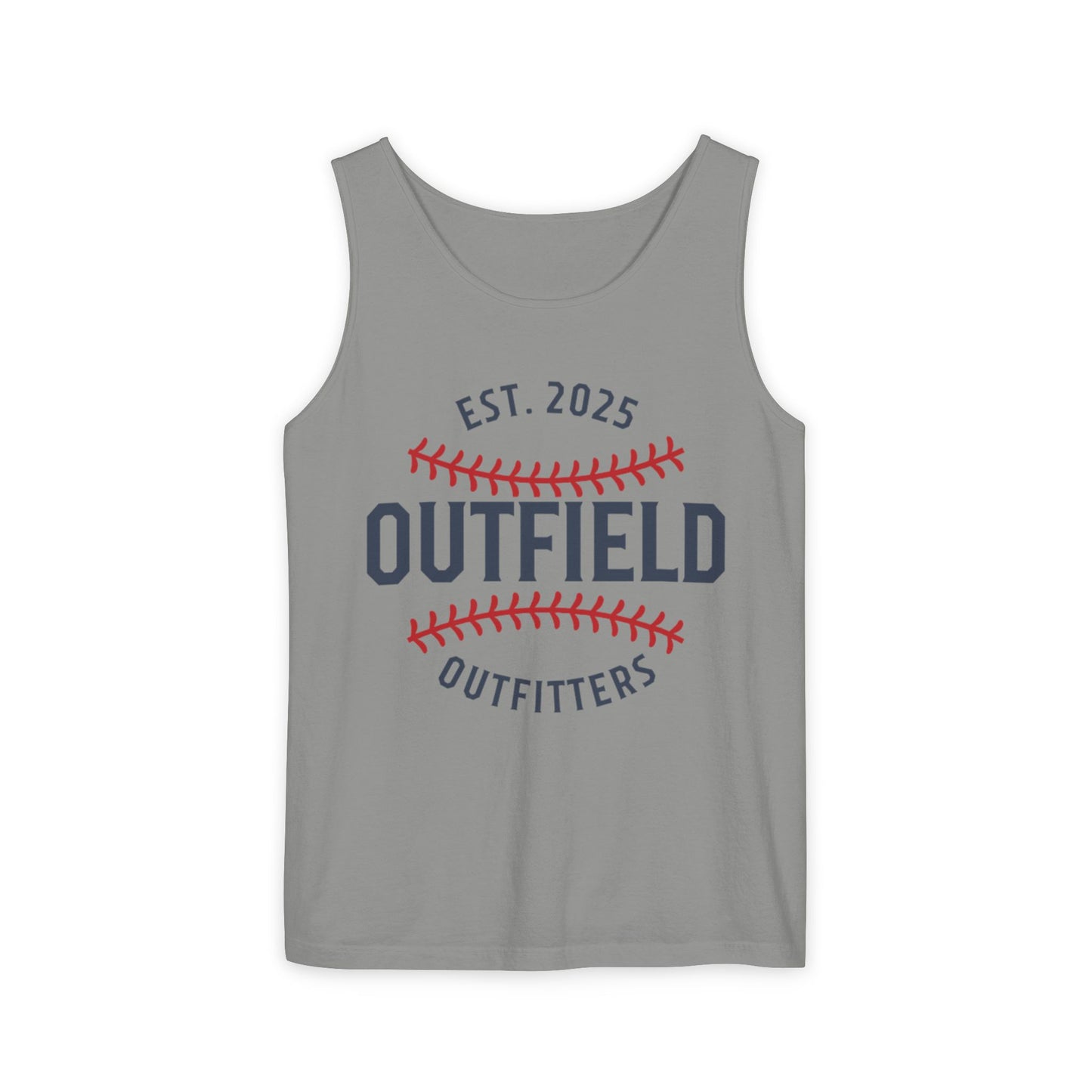 Baseball-Themed Unisex Tank Top - Outfield Outfitters, Casual Summer Apparel, Gift for Sports Lovers, Summer Wardrobe Essential, [...]