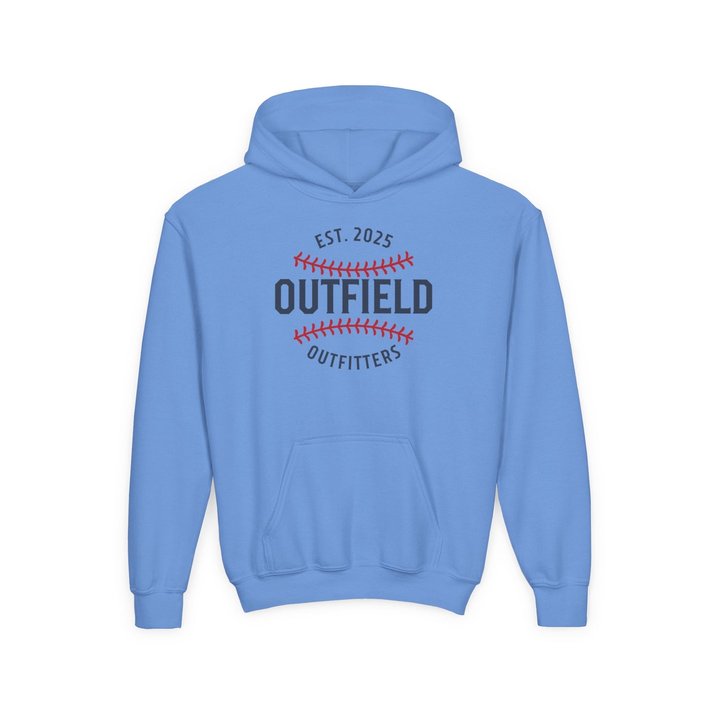 Outfield Outfitters Youth Hoodie, Baseball Sweatshirt, Sports Gift for Kids, Athletic Apparel, Team Spirit Wear