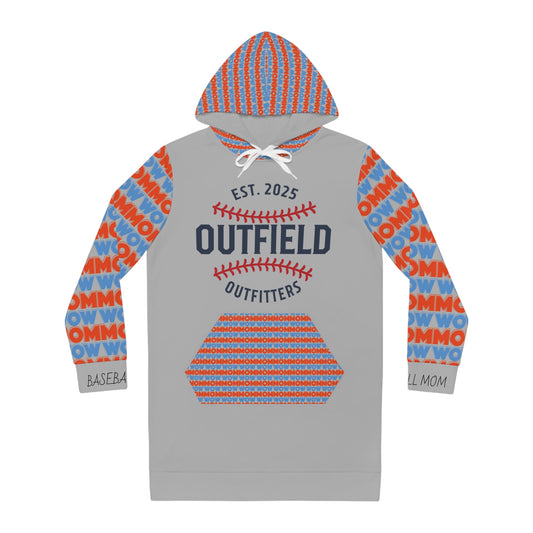 Baseball Mom Hoodie Dress - Stylish Casual Wear for Sporty Moms, Perfect Gift for Mother's Day, Birthdays, Team Events, & More!