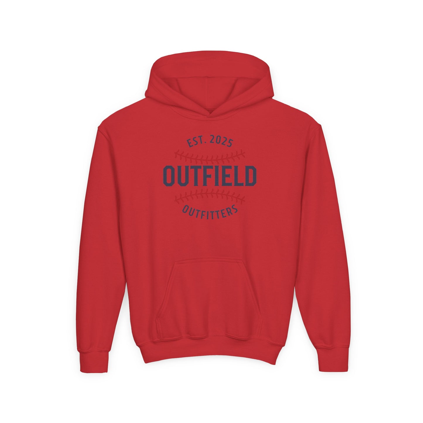 Outfield Outfitters Youth Hoodie, Baseball Sweatshirt, Sports Gift for Kids, Athletic Apparel, Team Spirit Wear