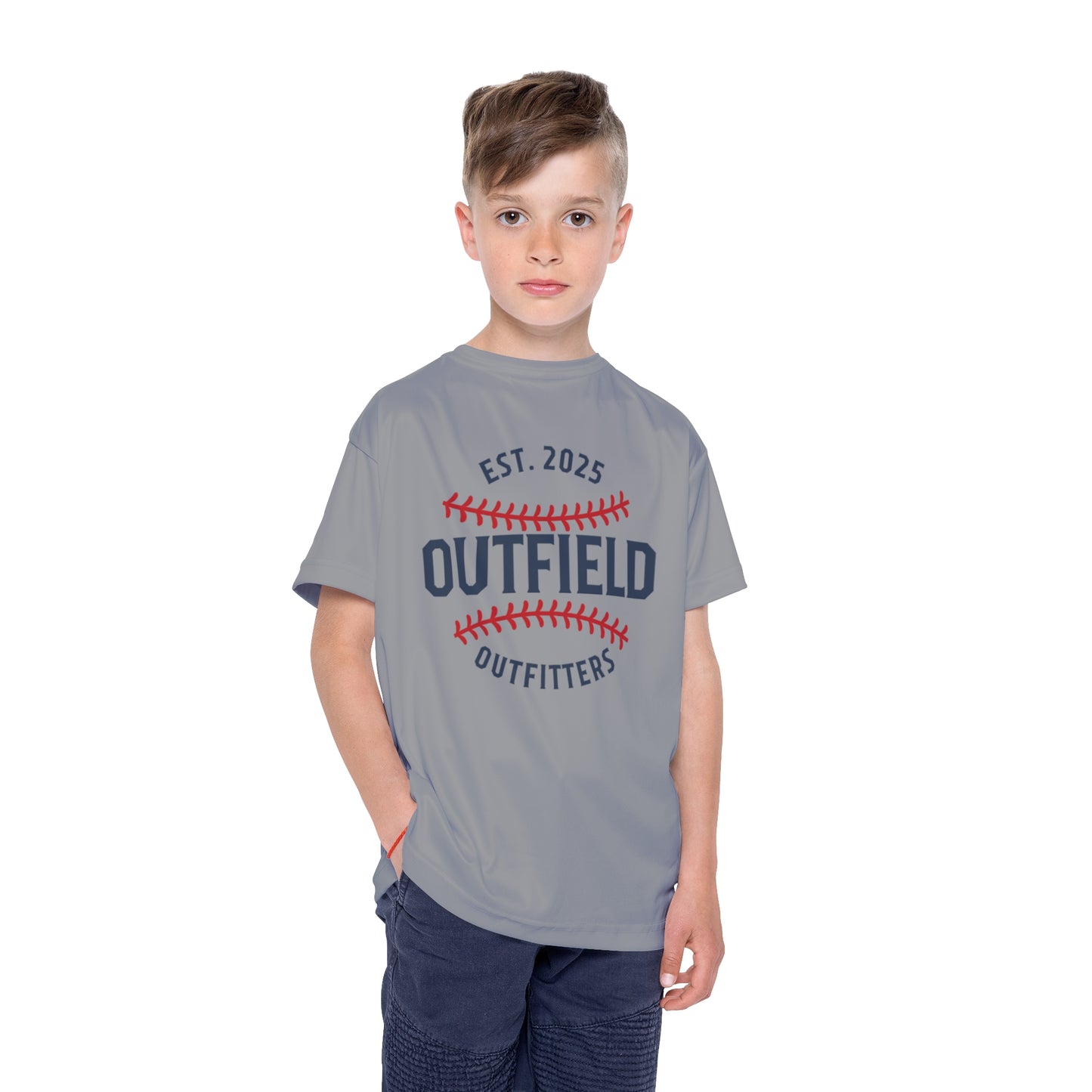 Kids Sports Jersey - Outfield Outfitters, Youth Sports Shirt, Baseball Fan Apparel, Girls Activewear, Sporty Gift for Kids, Unique [...]