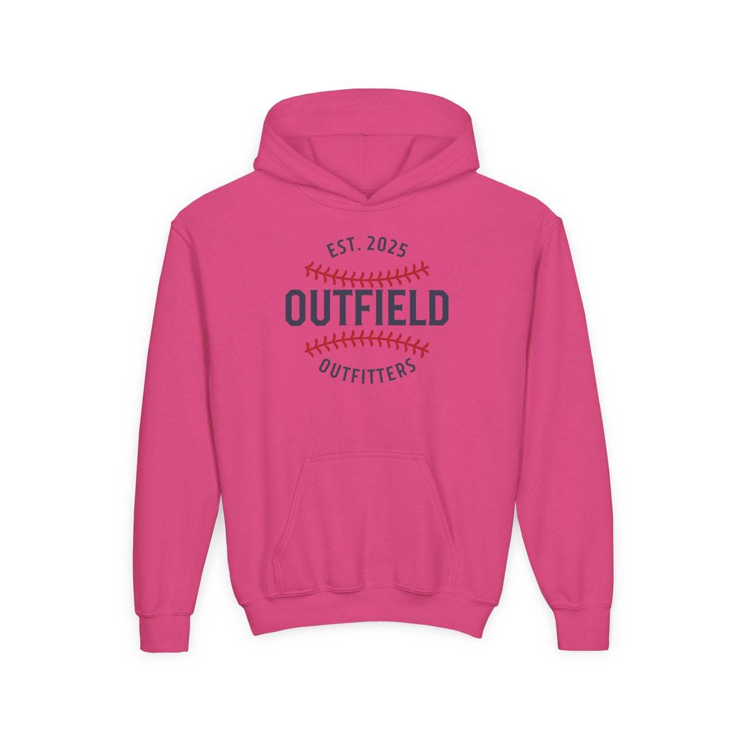 Outfield Outfitters Youth Hoodie, Baseball Sweatshirt, Sports Gift for Kids, Athletic Apparel, Team Spirit Wear