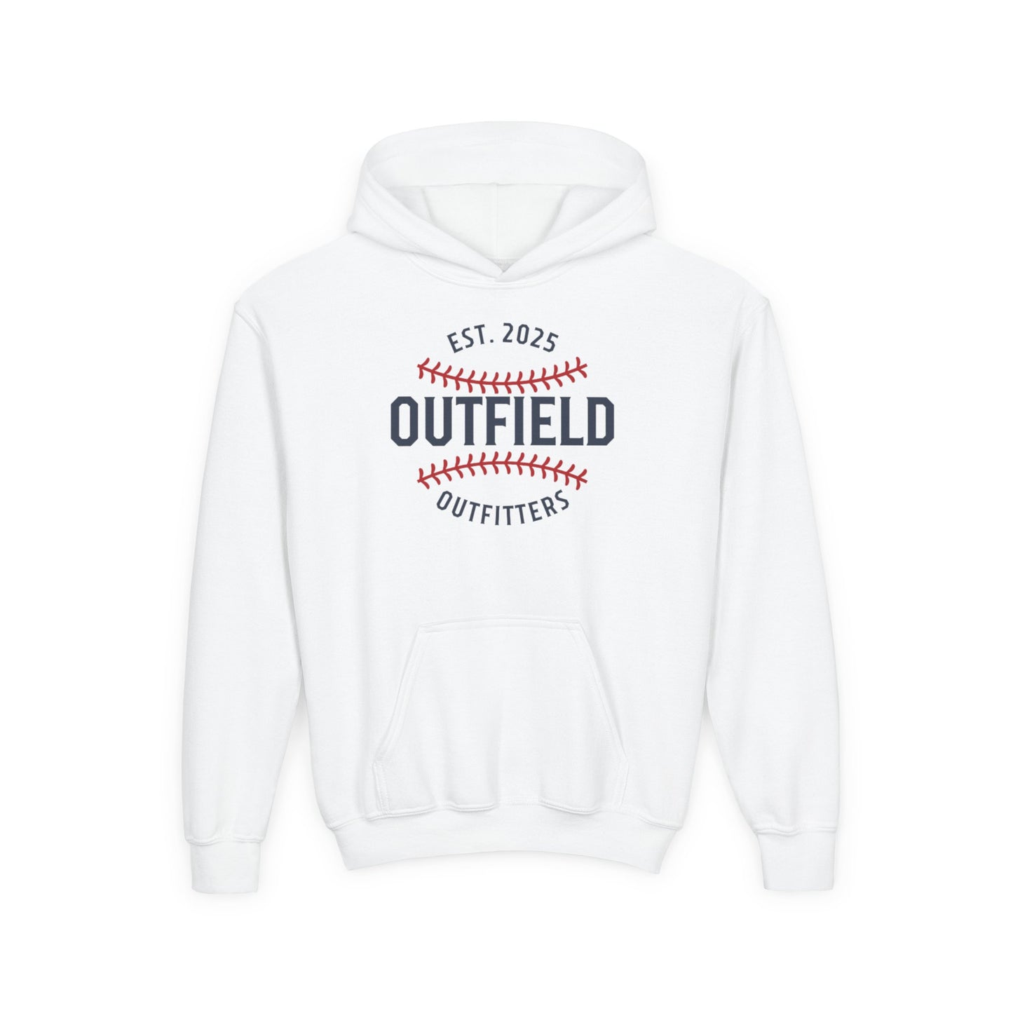 Outfield Outfitters Youth Hoodie, Baseball Sweatshirt, Sports Gift for Kids, Athletic Apparel, Team Spirit Wear