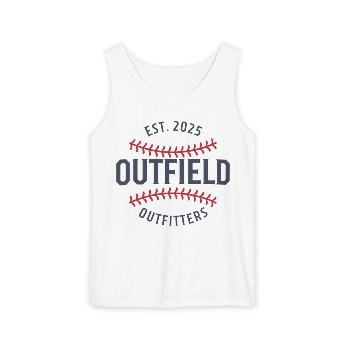 Baseball-Themed Unisex Tank Top - Outfield Outfitters, Casual Summer Apparel, Gift for Sports Lovers, Summer Wardrobe Essential, [...]
